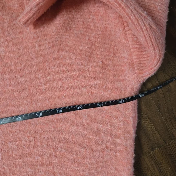 Anthropologie Super Soft Small Batwing Oversized Knit Sweater Salmon Pink - Picture 10 of 12